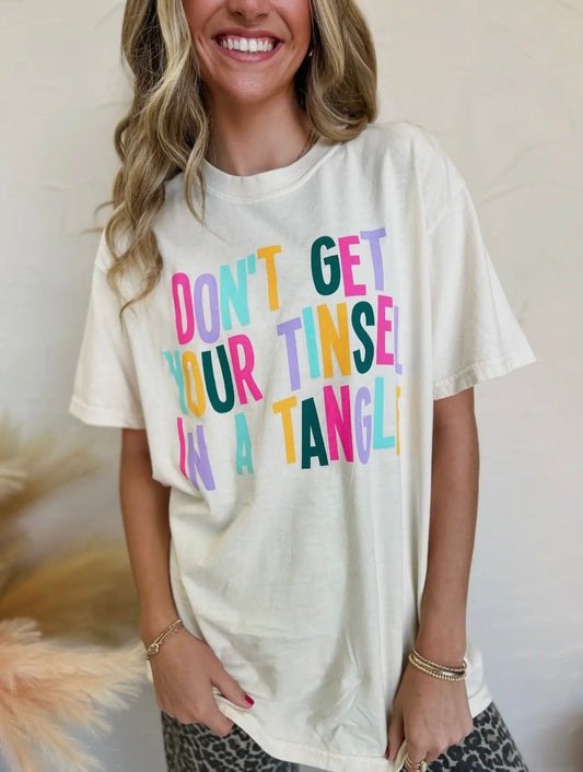 Tinsel In A Tangle Tee
