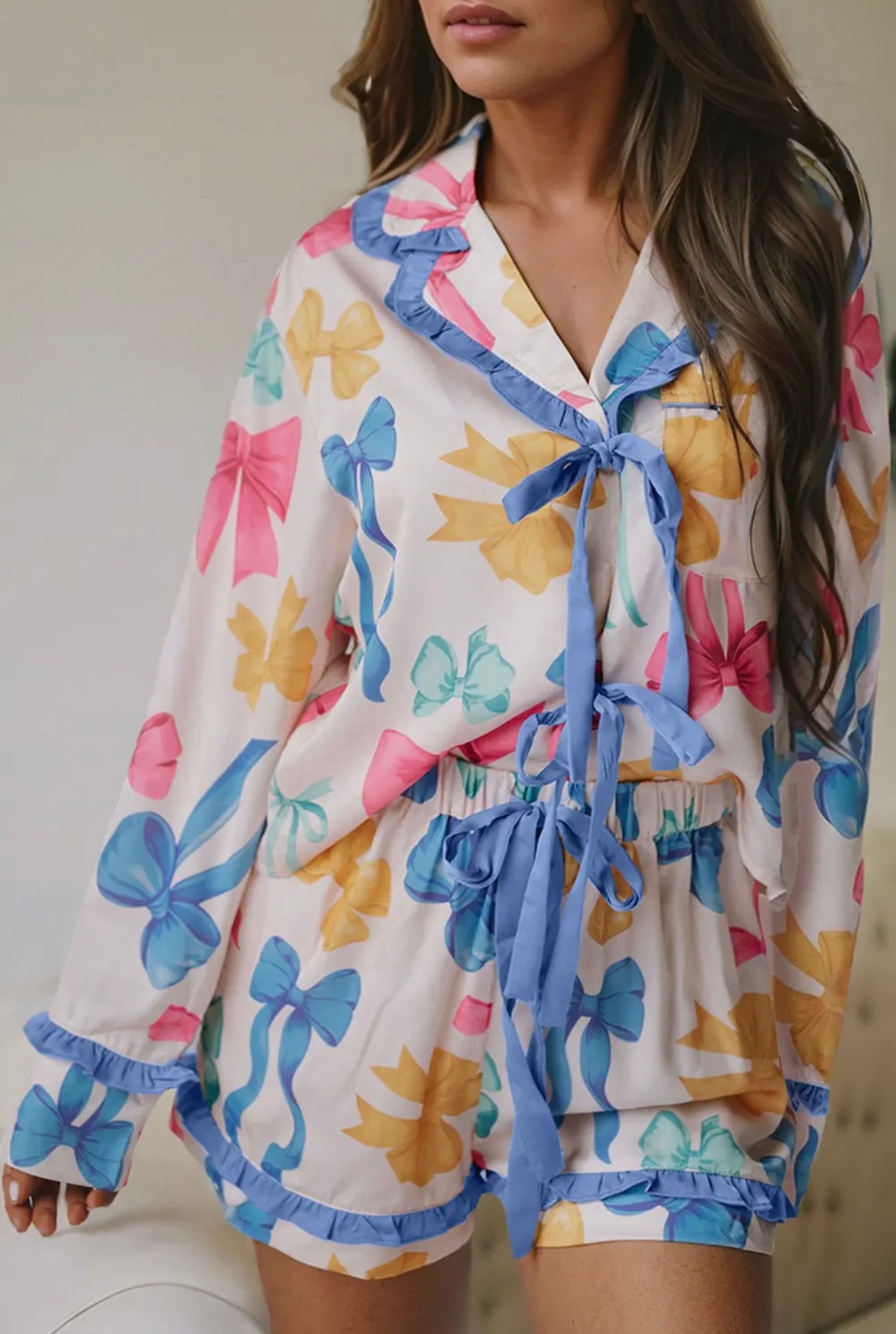 Colorful Bow Pajamas