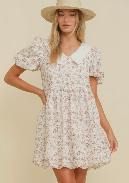 Floral Collared Dress