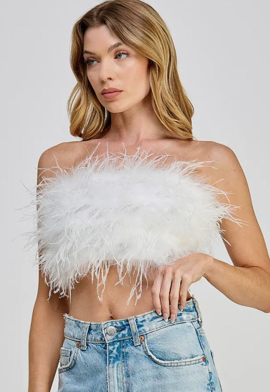 White Feather Top